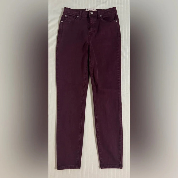Altar’d State wine colored high rise jeggings skinny jeans. Size 27/5 A2 - Picture 3 of 10